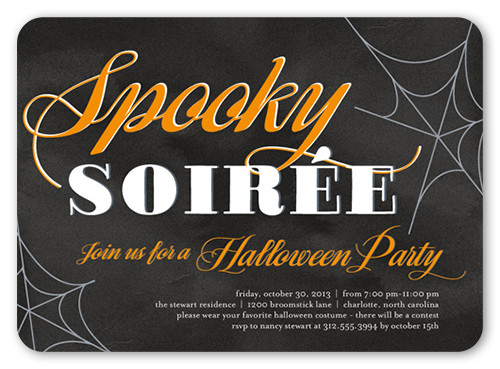 Halloween Party Name Ideas
 Spooktacular Soiree Halloween Invitation