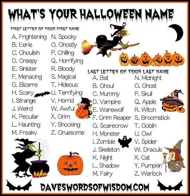 Halloween Party Name Ideas
 Best 25 Halloween names ideas on Pinterest