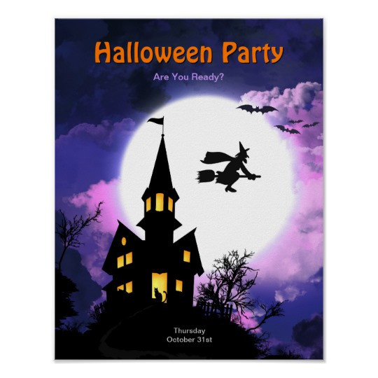 Halloween Party Poster Ideas
 Haunted House Scary Halloween Party Poster