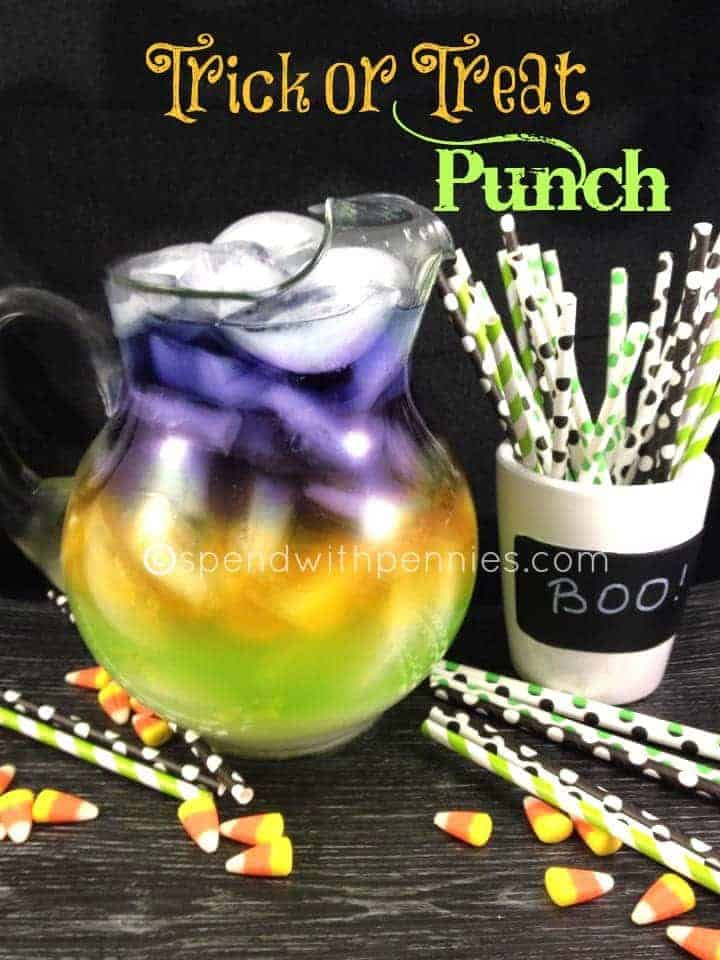 Halloween Party Punch Ideas
 Trick or Treat Halloween Punch recipe