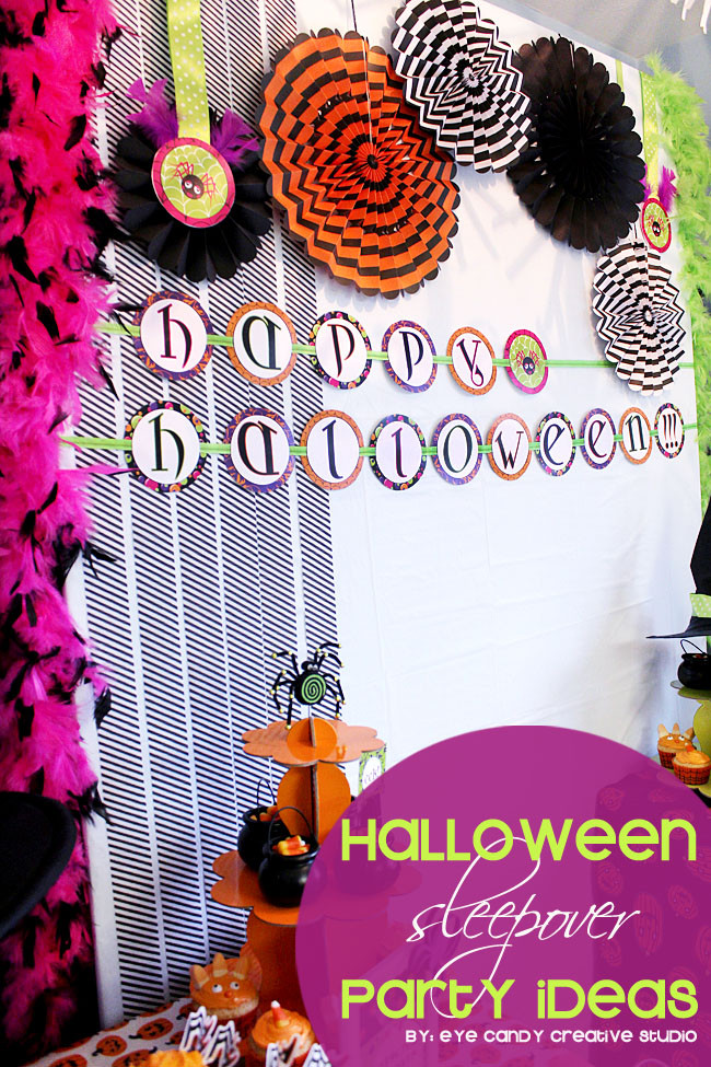 Halloween Slumber Party Ideas
 Eye Candy Creative Studio REAL PARTY Halloween
