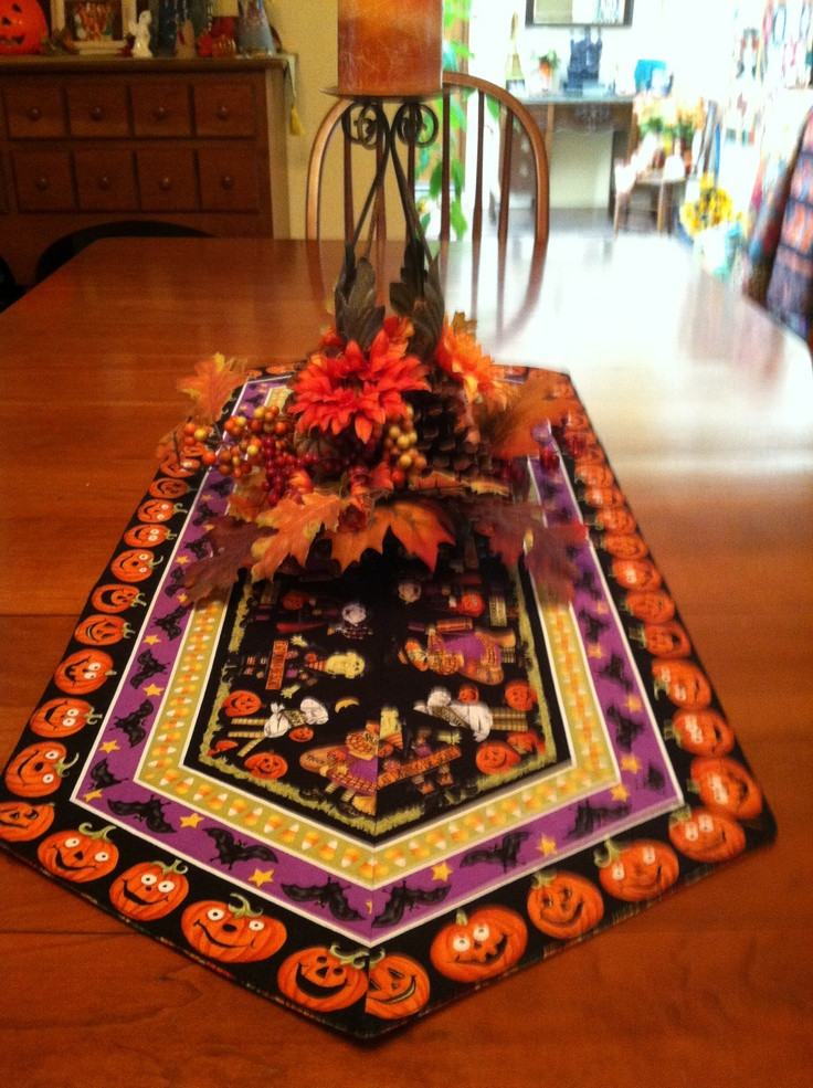 Halloween Table Runner
 Quilted Halloween table runner My Quilts