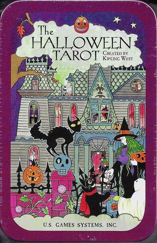 Halloween Tarot Deck
 HALLOWEEN TAROT IN TIN Card Set Oracle Cards Deck