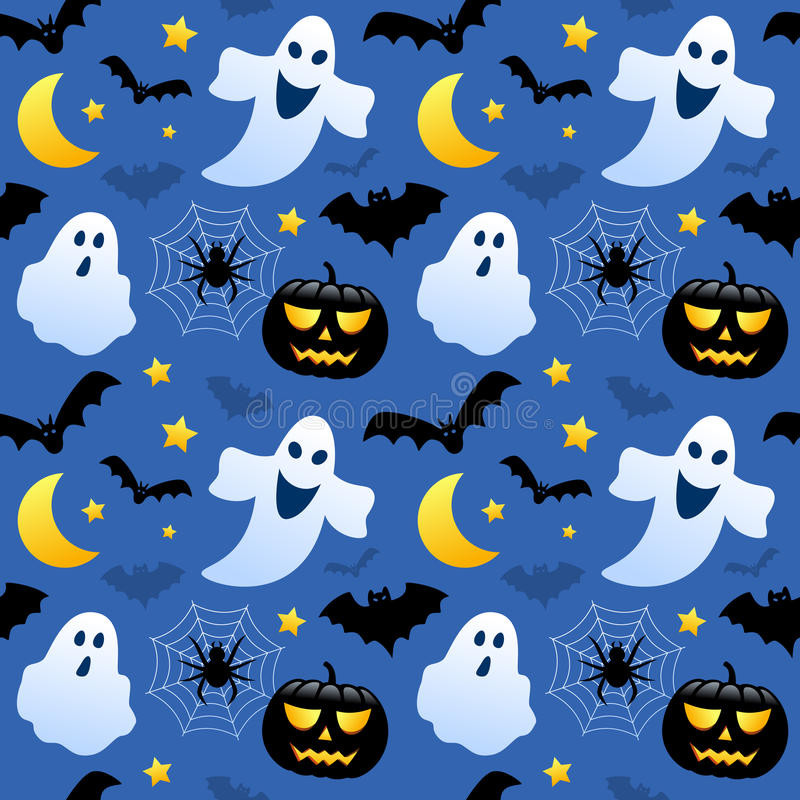 Halloween Tile Background
 Halloween Ghosts Seamless Stock s Image