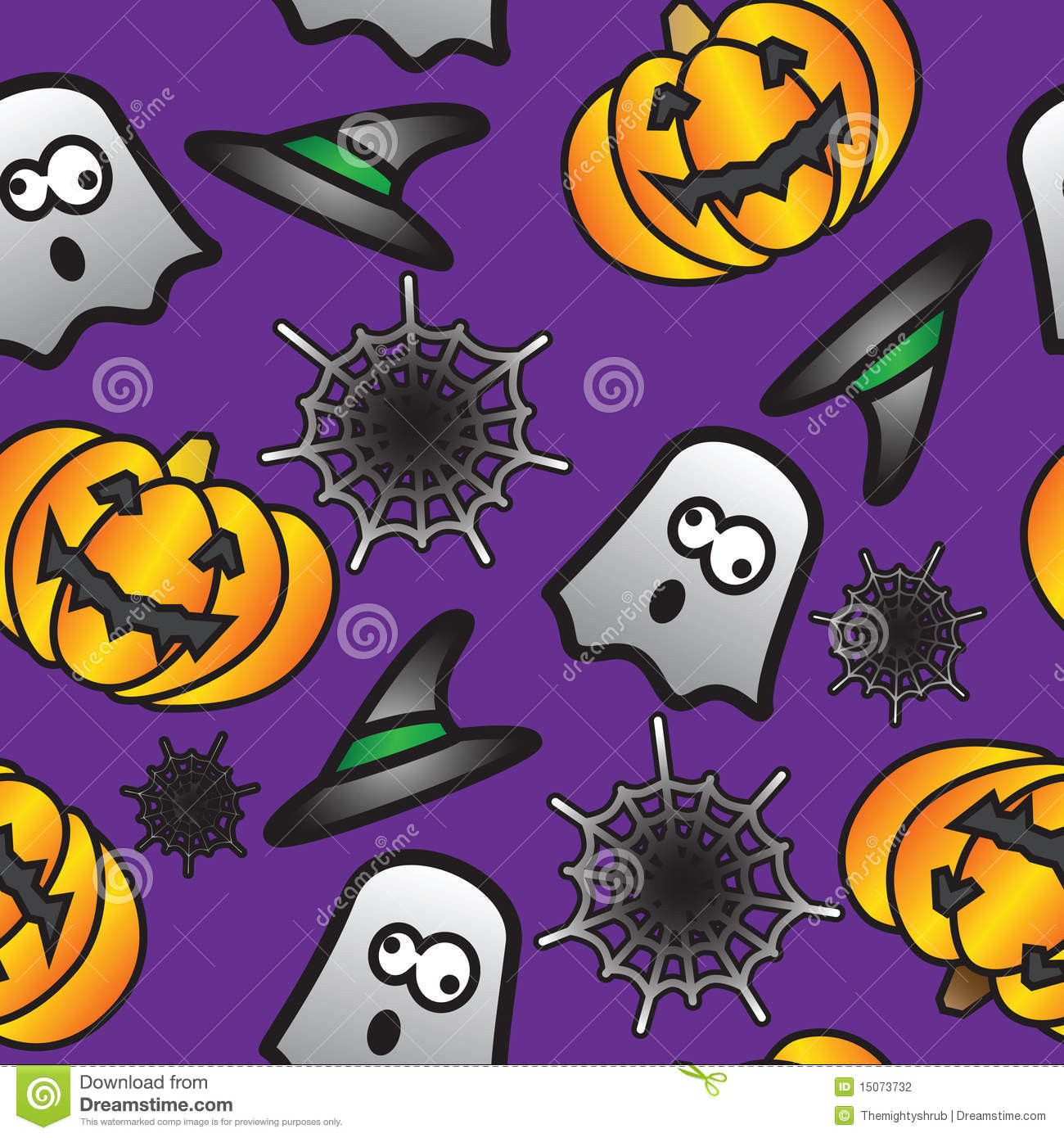 Halloween Tile Background
 Seamless Halloween Tile Background Stock graphy
