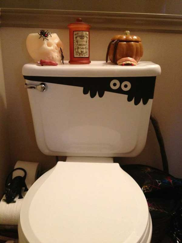 Halloween Toilet Decorations
 36 Top Spooky DIY Decorations For Halloween