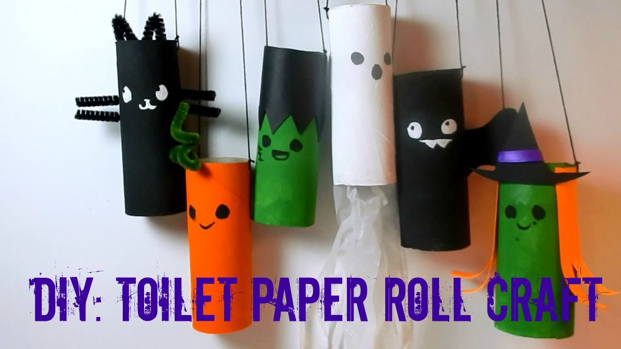 Halloween Toilet Paper
 DIY Halloween Toilet Paper Roll Craft Recycle