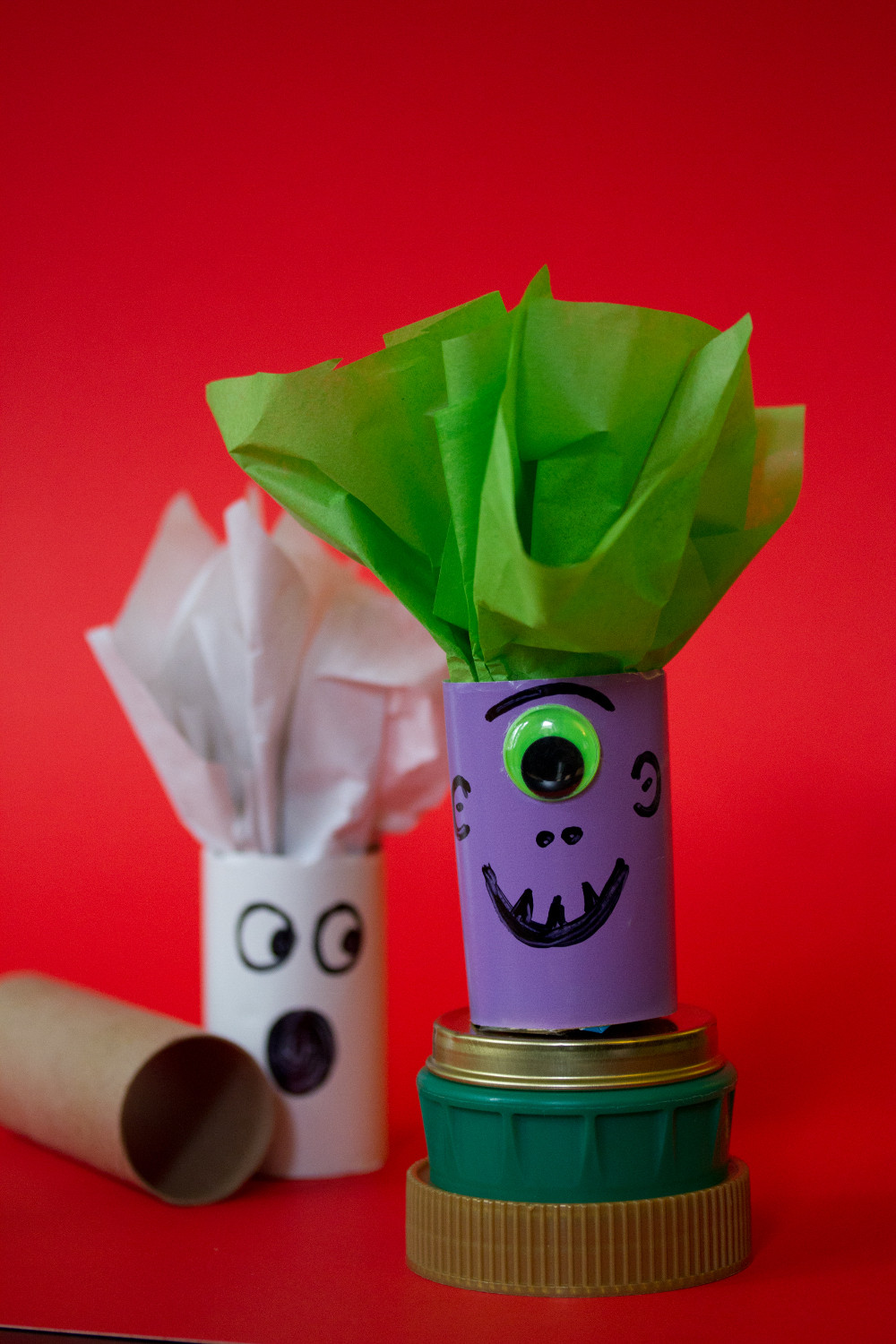 Halloween Toilet Paper
 Halloween Crafts Candy Holders from Toilet Paper Tubes