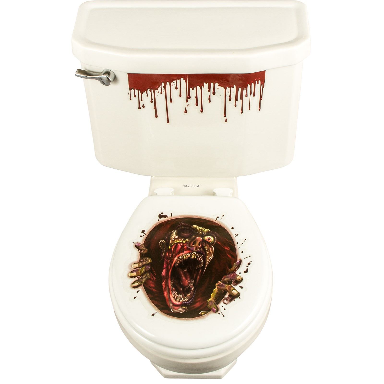 Halloween Toilet Seat Cover
 HALLOWEEN SCARY ZOMBIE TOILET SEAT STICK ON COVER DECAL