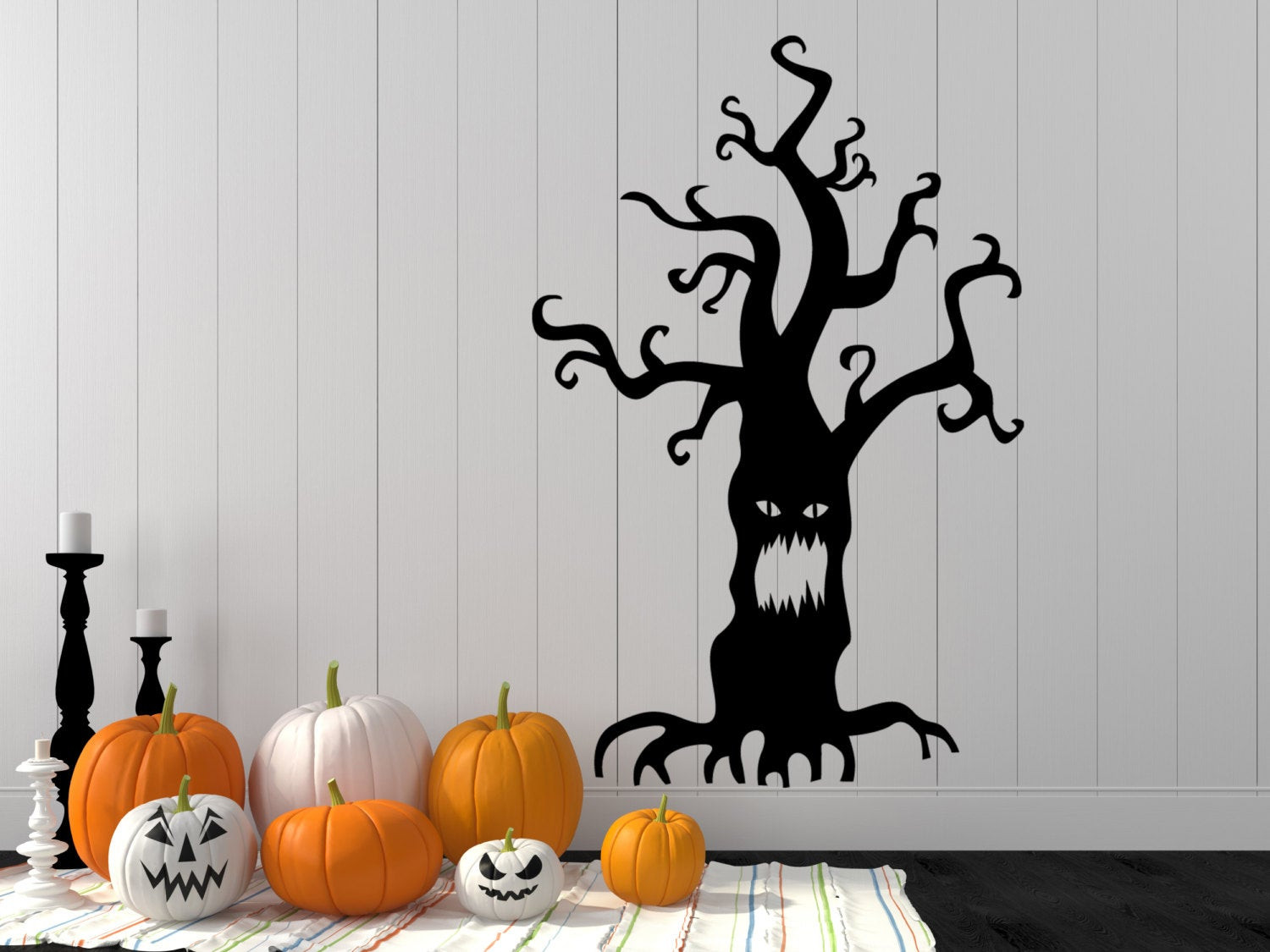 Halloween Wall Art
 Halloween Decal Halloween Wall Decal Spooky Tree Decal Tree