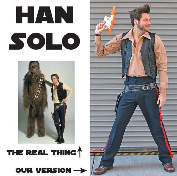 Han Solo DIY Costume
 Han Solo costume DIY Halloween Costumes