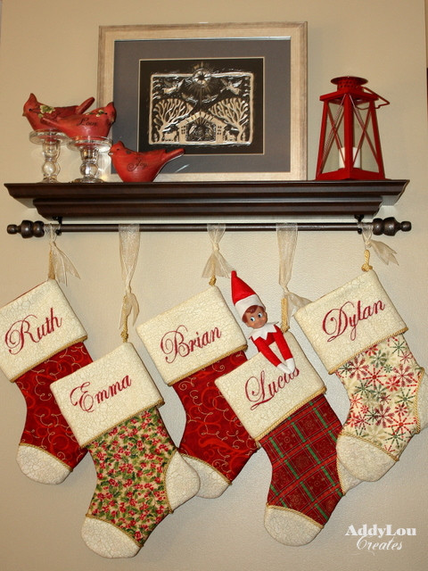 Hanging Christmas Stockings Without Fireplace
 Handmade Christmas Cheer Stockings