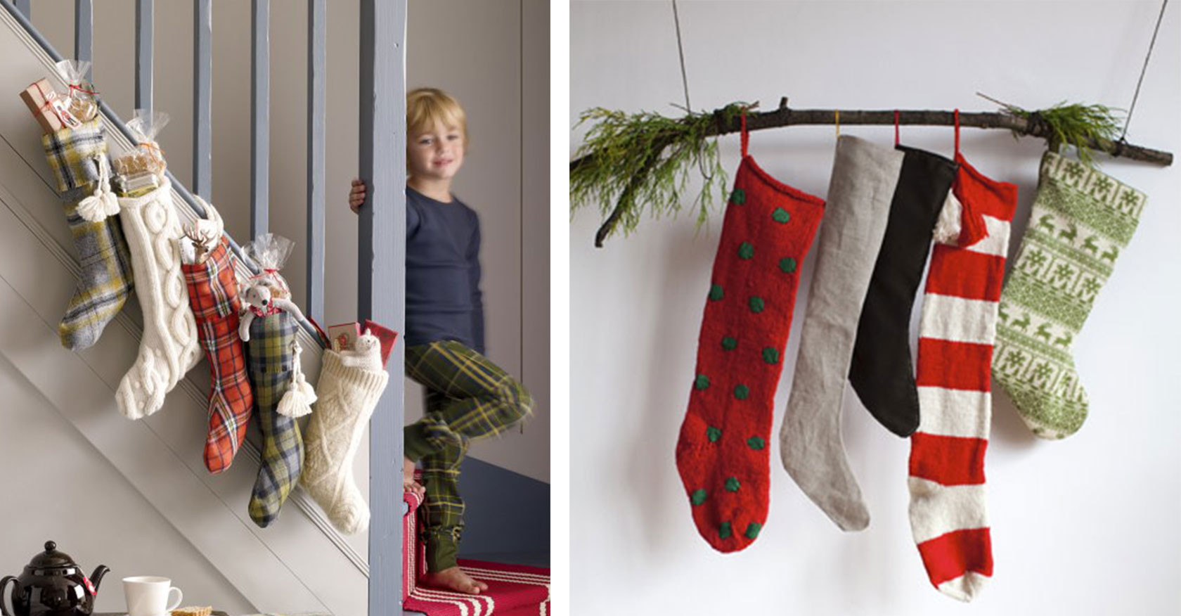 Hanging Christmas Stockings Without Fireplace
 Alternative Mantle Ideas for Holiday Decorating