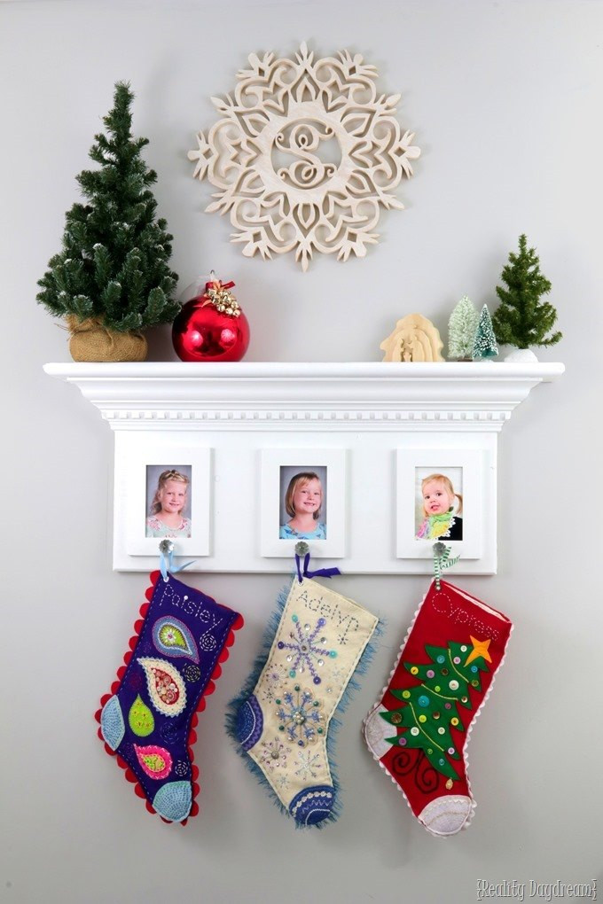 Hanging Christmas Stockings Without Fireplace
 Hanging Stockings without a Fireplace Mantel Reality