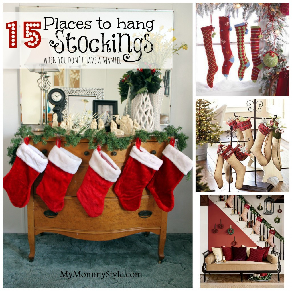 Hanging Christmas Stockings Without Fireplace
 Where to hang stockings if you don t have a fireplace or