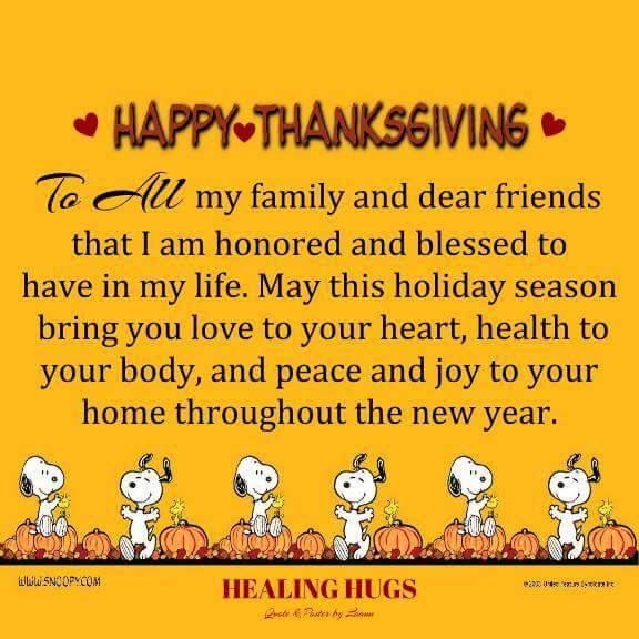 Happy Thanksgiving Quotes For Friends
 Happy Thanksgiving To All My Family And Dear Friends