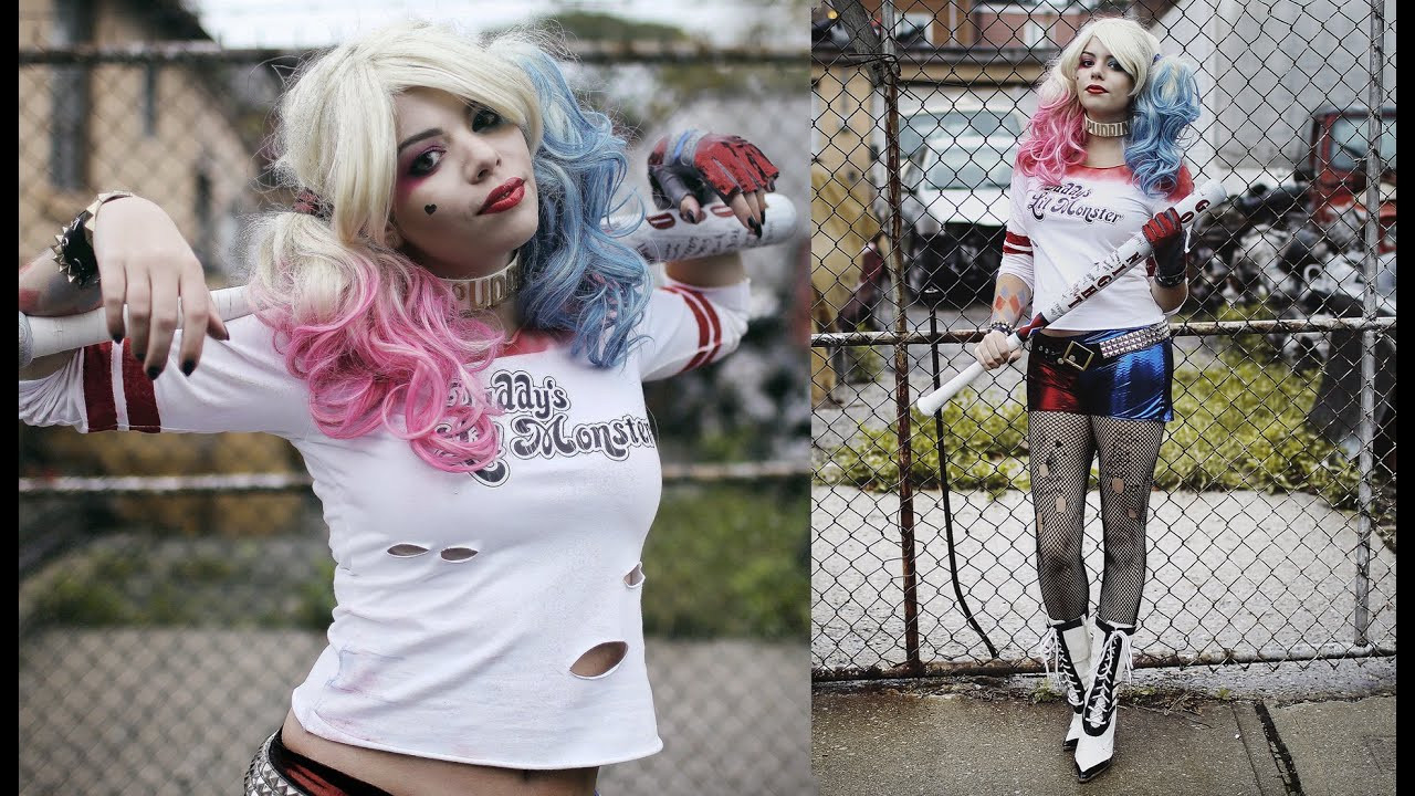 Harley Quinn Costume Ideas DIY
 DIY HARLEY QUINN COSTUME SUICIDE SQUAD MARGOT ROBBIE