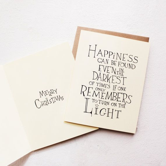 Harry Potter Christmas Quotes
 Harry Potter Quote Card Happiness Albus Dumbledore