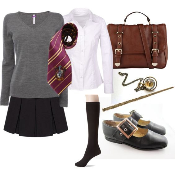 Hermione Costume DIY
 "Hermione Granger Costume" by ardice on Polyvore