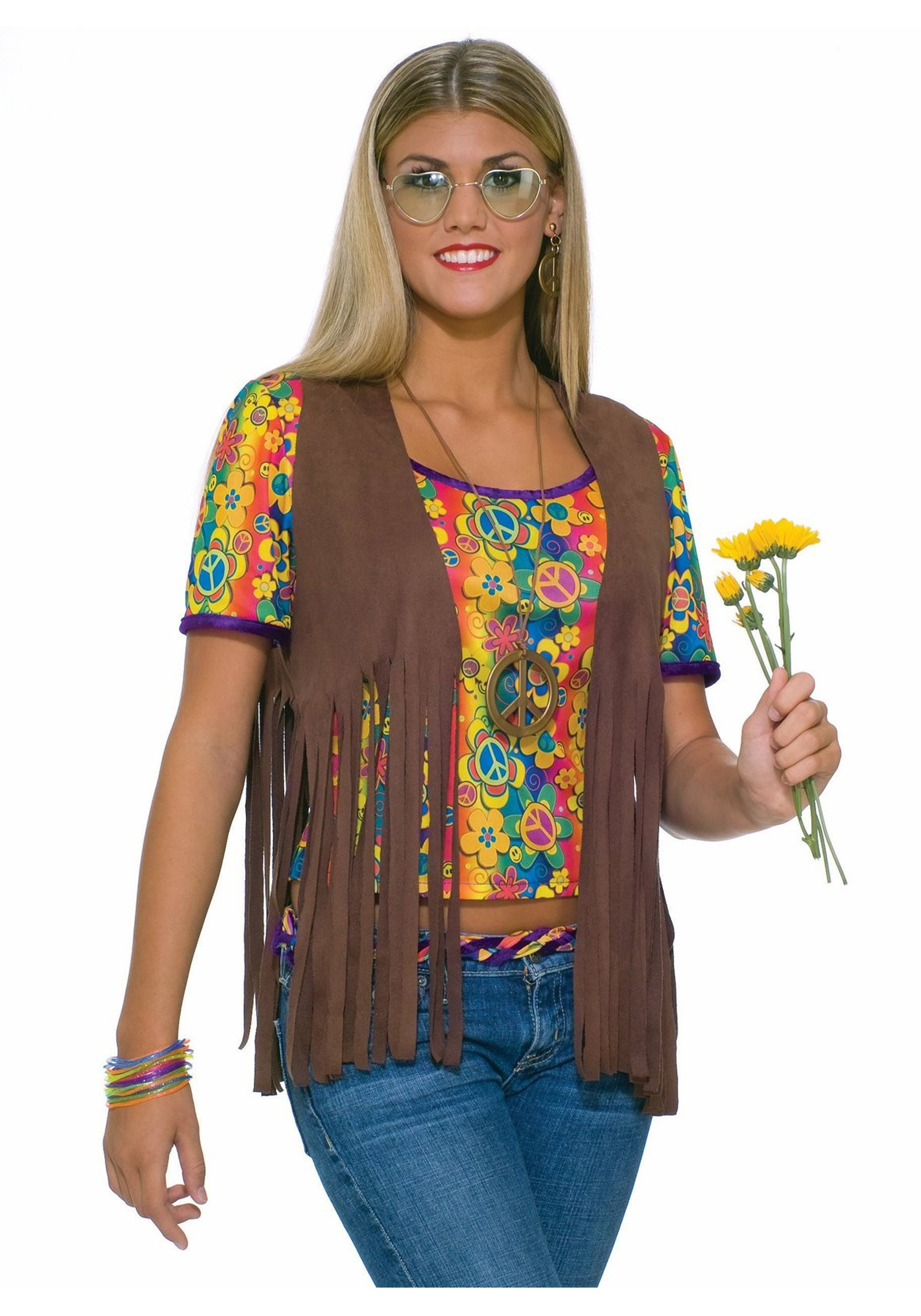 Hippie Halloween Costume DIY
 y Hippie Vest