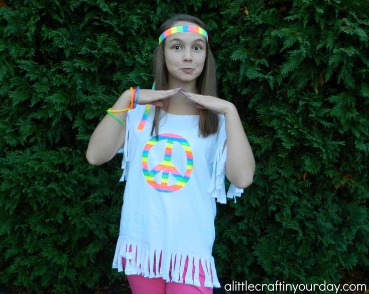 Hippie Halloween Costume DIY
 37 best images about DIY Neon Shirts on Pinterest