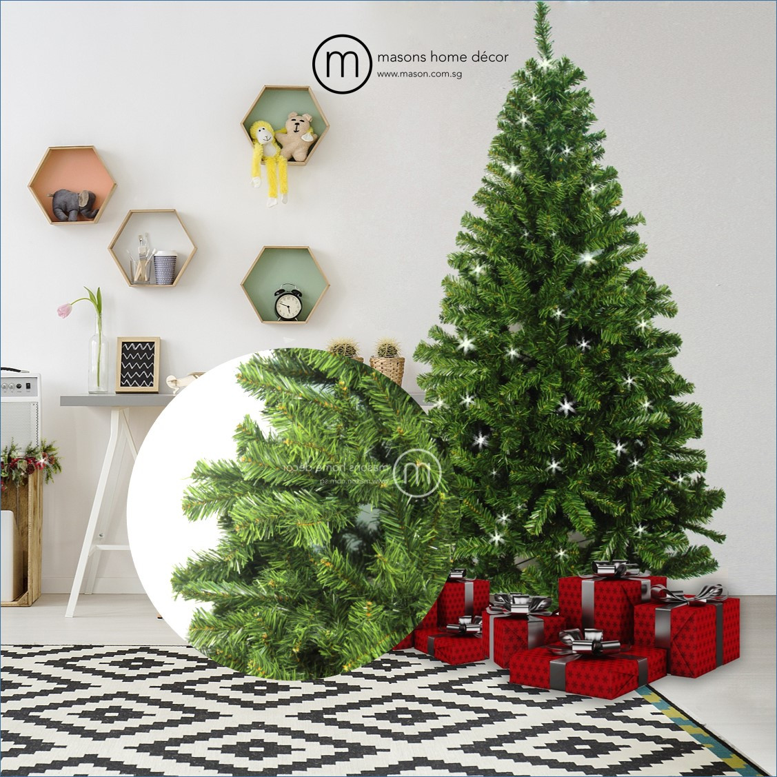 Home Decor Christmas Trees
 Premium Dense Artificial Christmas Tree Bundle by Masons