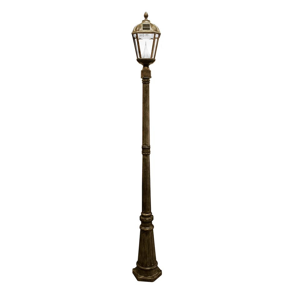 Home Depot Christmas Lamp Post
 Gama Sonic Royal Solar Weathered Bronze Outdoor Lamp Post