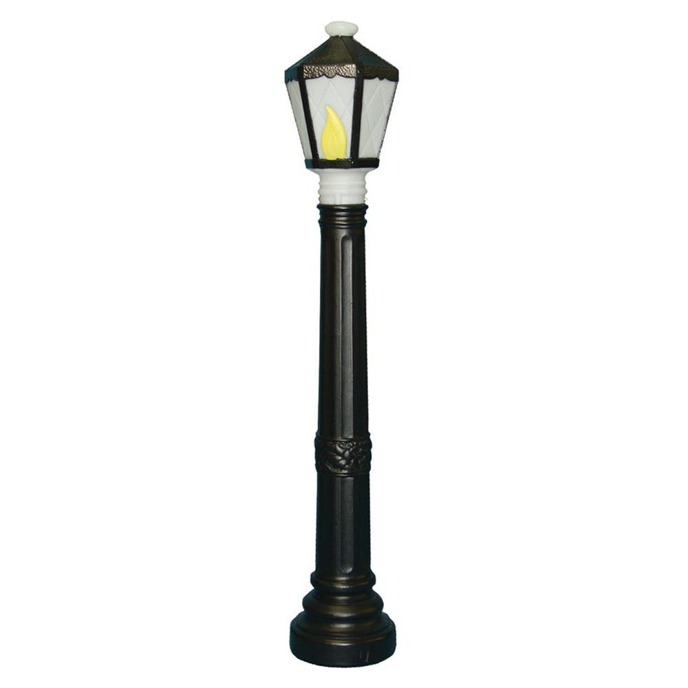 Home Depot Christmas Lamp Post
 General Foam 40 in Black Lamp Post Statue HD C5051 The