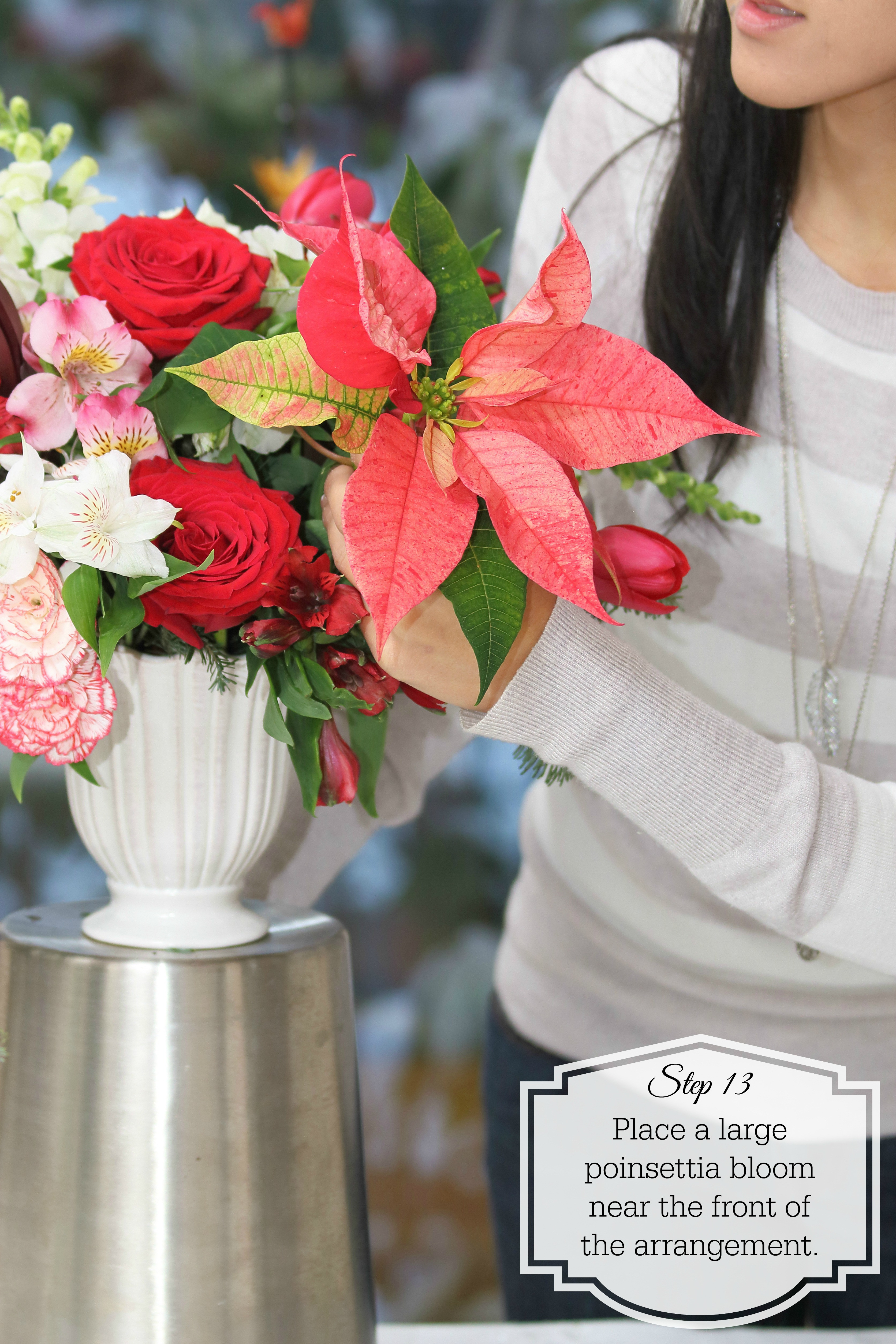 Homemade Christmas Flower Arrangements
 DIY Christmas Arrangement js weddings and events
