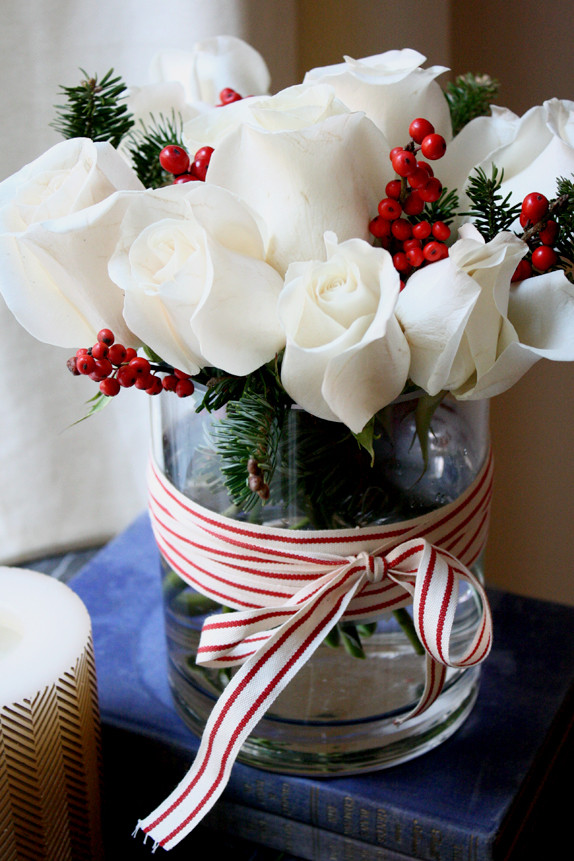Homemade Christmas Flower Arrangements
 DIY Easy Holiday Floral Arrangement Victoria McGinley
