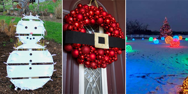 Homemade Outdoor Christmas Decorations
 18 Easy And Cheap DIY Outdoor Christmas Decoration Ideas