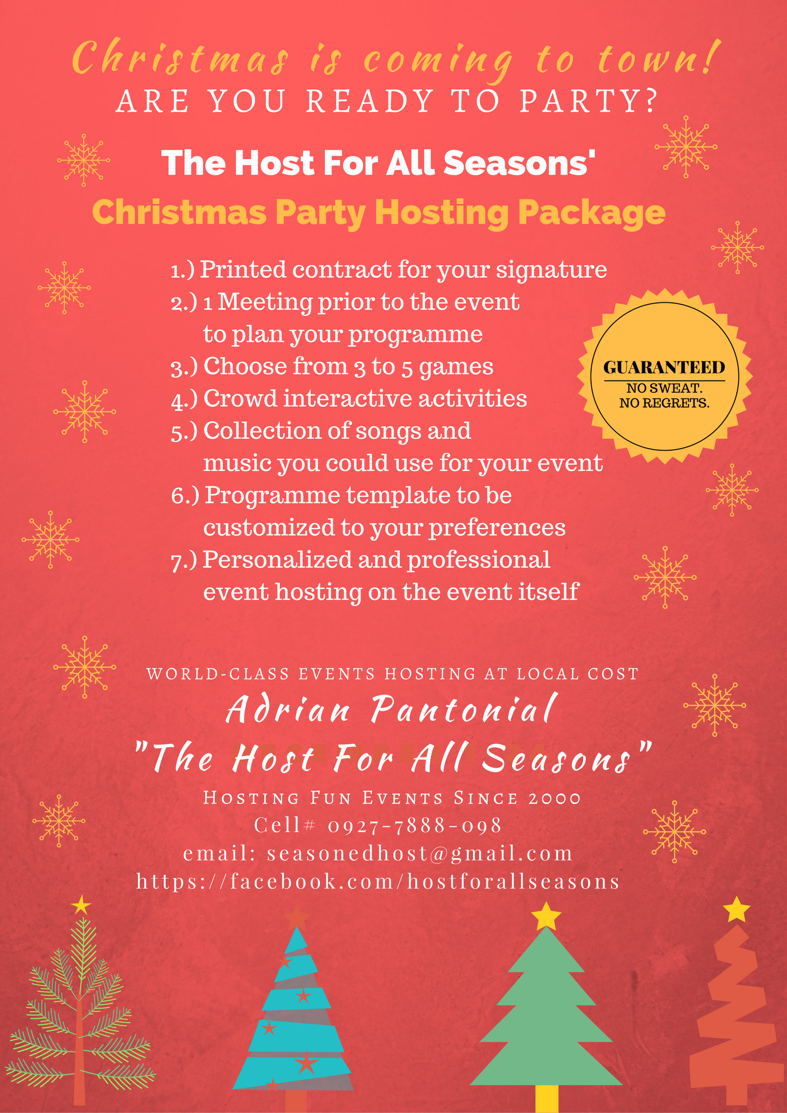 Hosting Christmas Party Ideas
 the host for all seasons christmas party hosting package