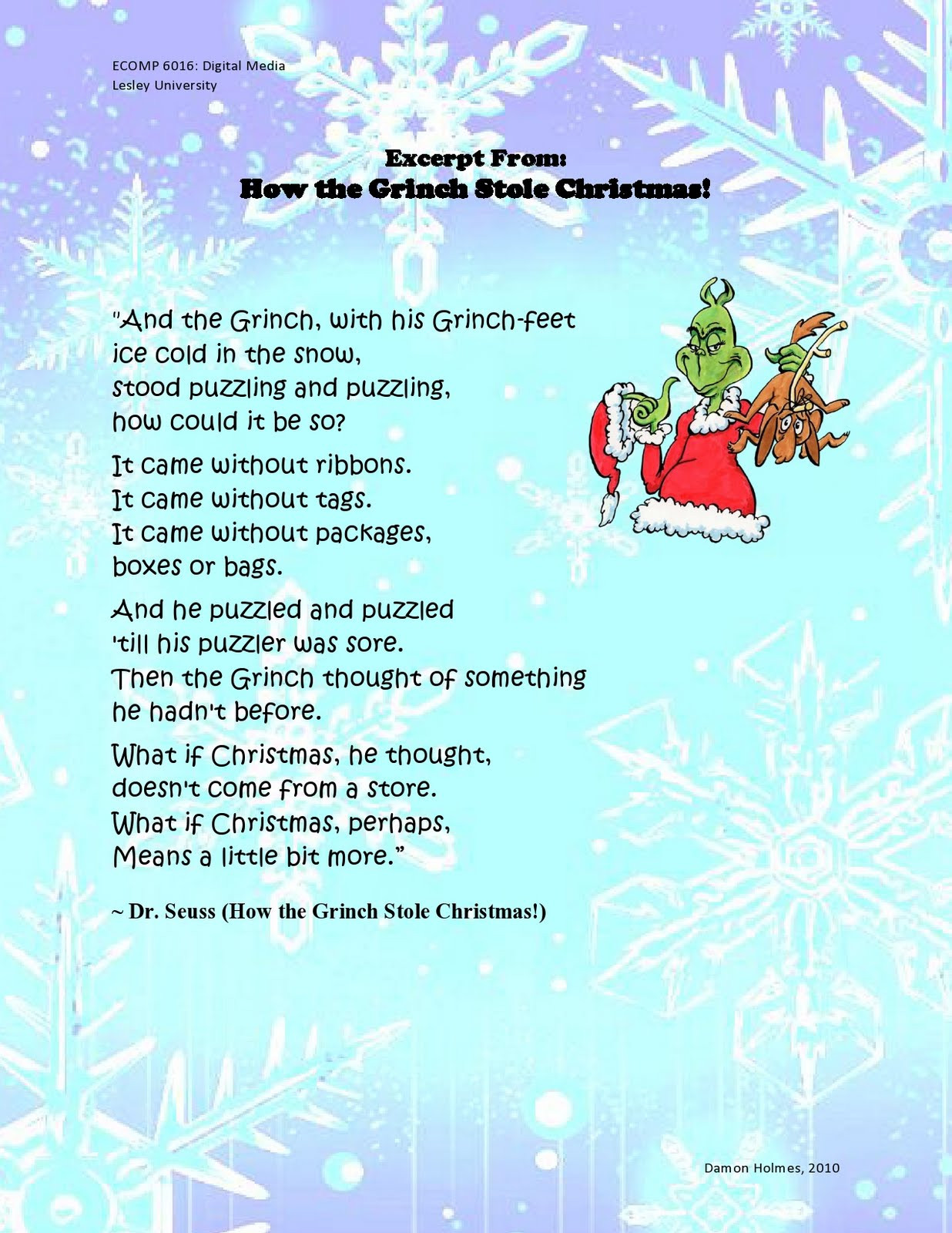 How The Grinch Stole Christmas Book Quotes
 How the Grinch Stole Christmas Quotes QuotesGram