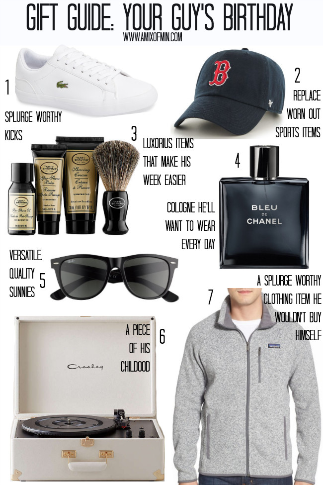 Husband Birthday Gift Ideas
 Gift Guide Your Guy s Birthday A Mix of Min
