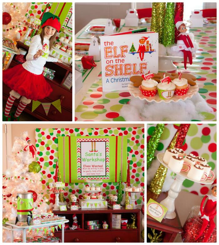 Ideas For Family Christmas Party
 Kara s Party Ideas Santa s Little Helpers Christmas Party