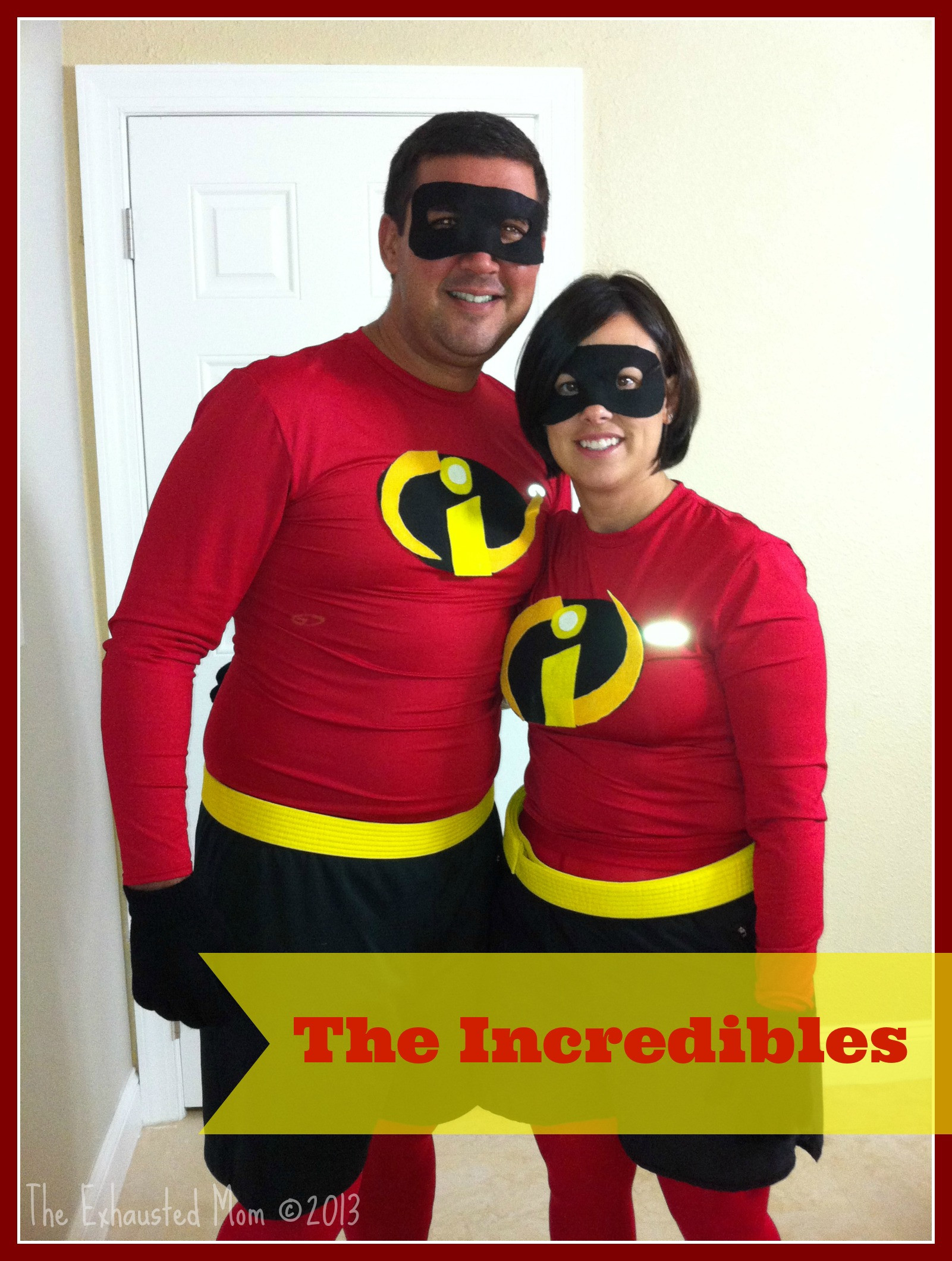 Incredibles Costume DIY
 Couples Halloween Costume Ideas The Exhausted Mom