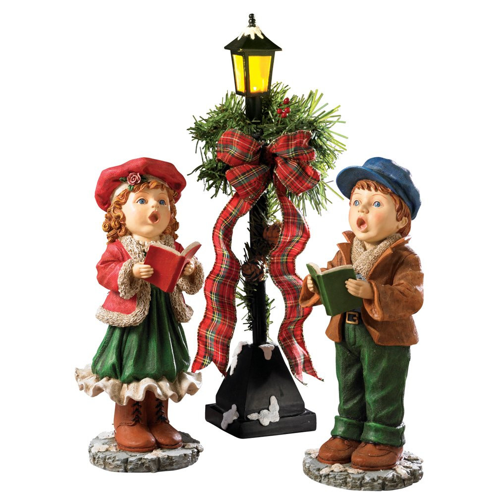 Indoor Animated Christmas Figurines
 3x CHRISTMAS Carollers Figurine Set for Indoor Outdoor