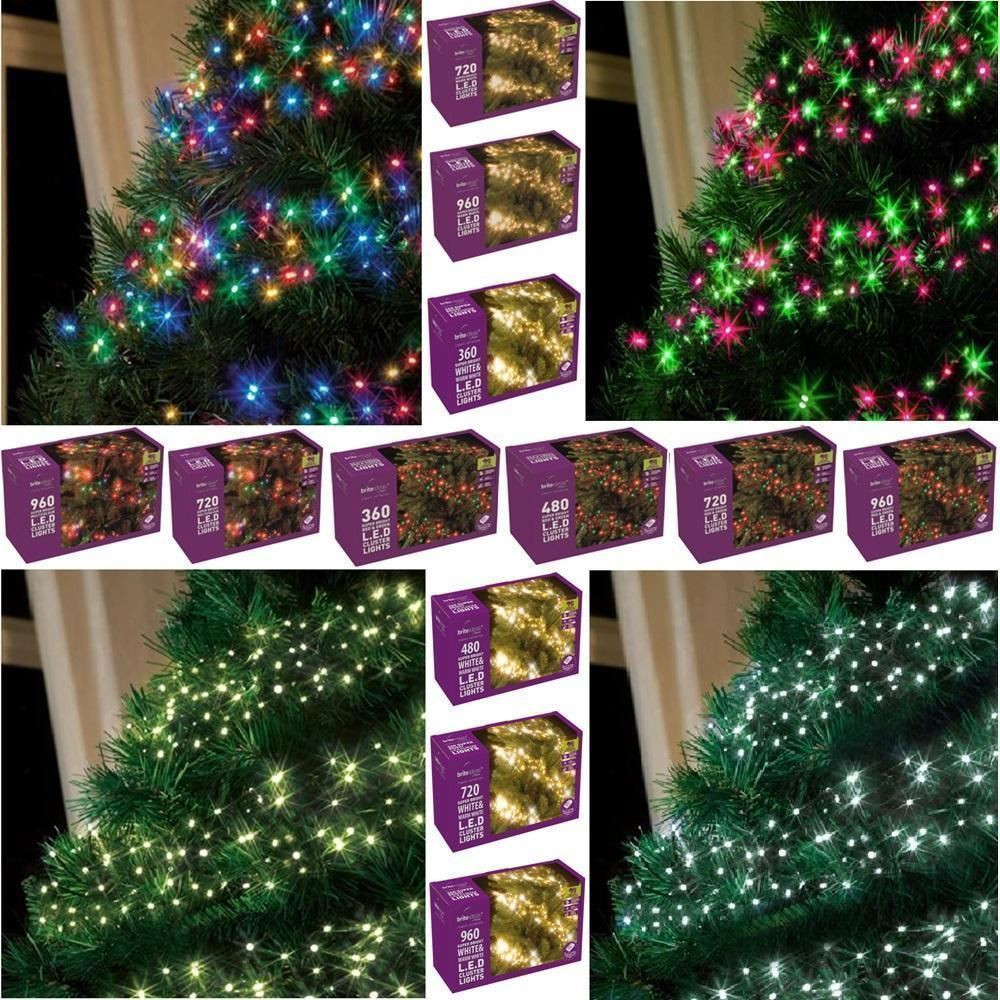 Indoor Christmas Lights
 RED GREEN MULTI ACTION LED CLUSTER LIGHTS CHRISTMAS TREE