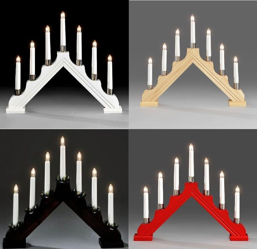 Indoor Christmas Lights For Windows
 7 Bulb Plastic Candle Bridge Christmas Arch Light Indoor