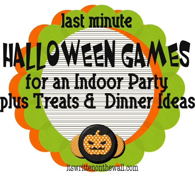Indoor Halloween Games
 It s Written on the Wall Indoor Halloween Games Dinner