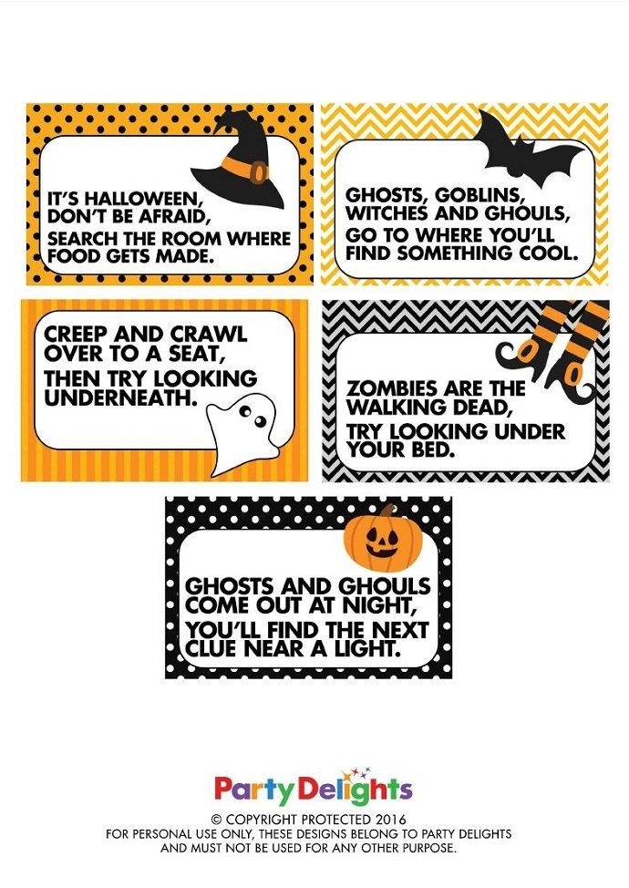 Indoor Halloween Scavenger Hunt Clues
 25 unique Treasure hunt clues ideas on Pinterest