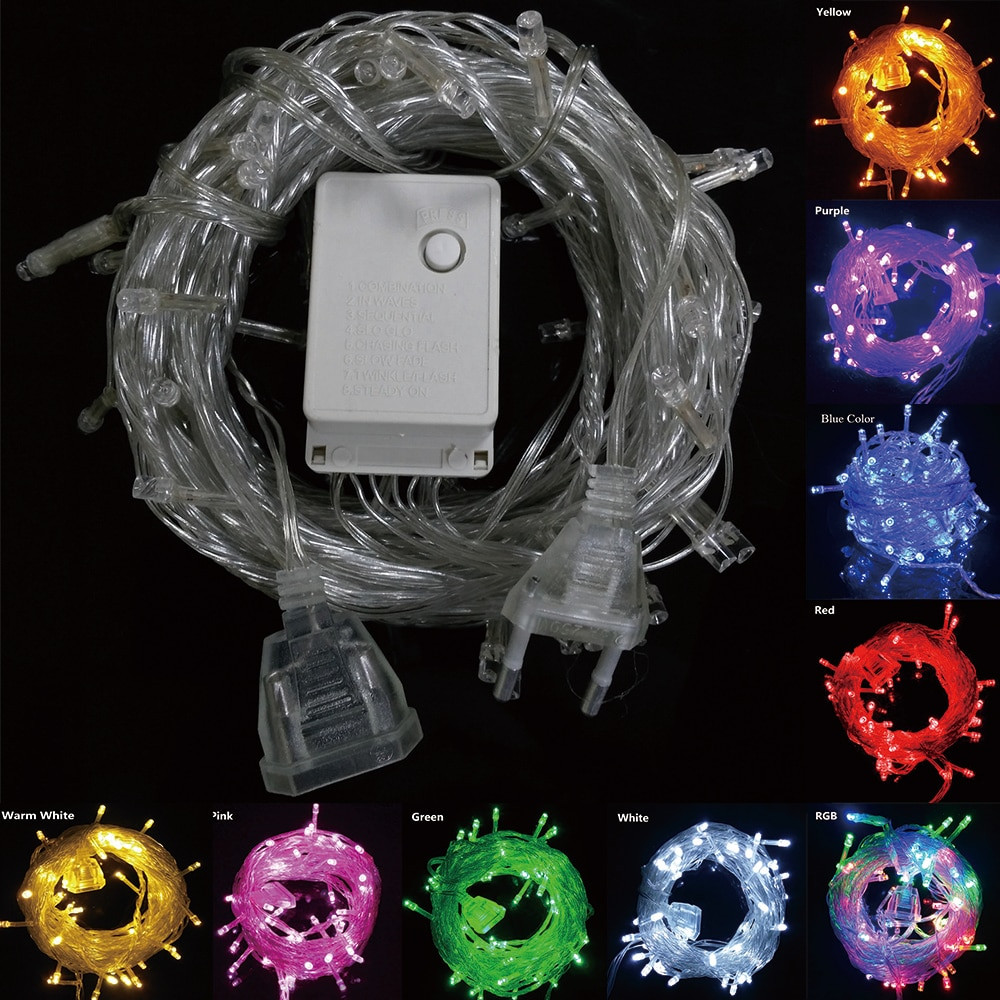Indoor Led Christmas Lights
 9 colors connectable LED Christmas lights indoor outdoor