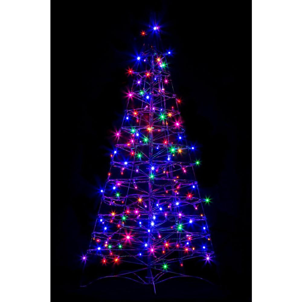 Indoor Led Christmas Tree Lights
 Crab Pot Trees 4 ft Pre Lit LED Fold Flat Outdoor Indoor