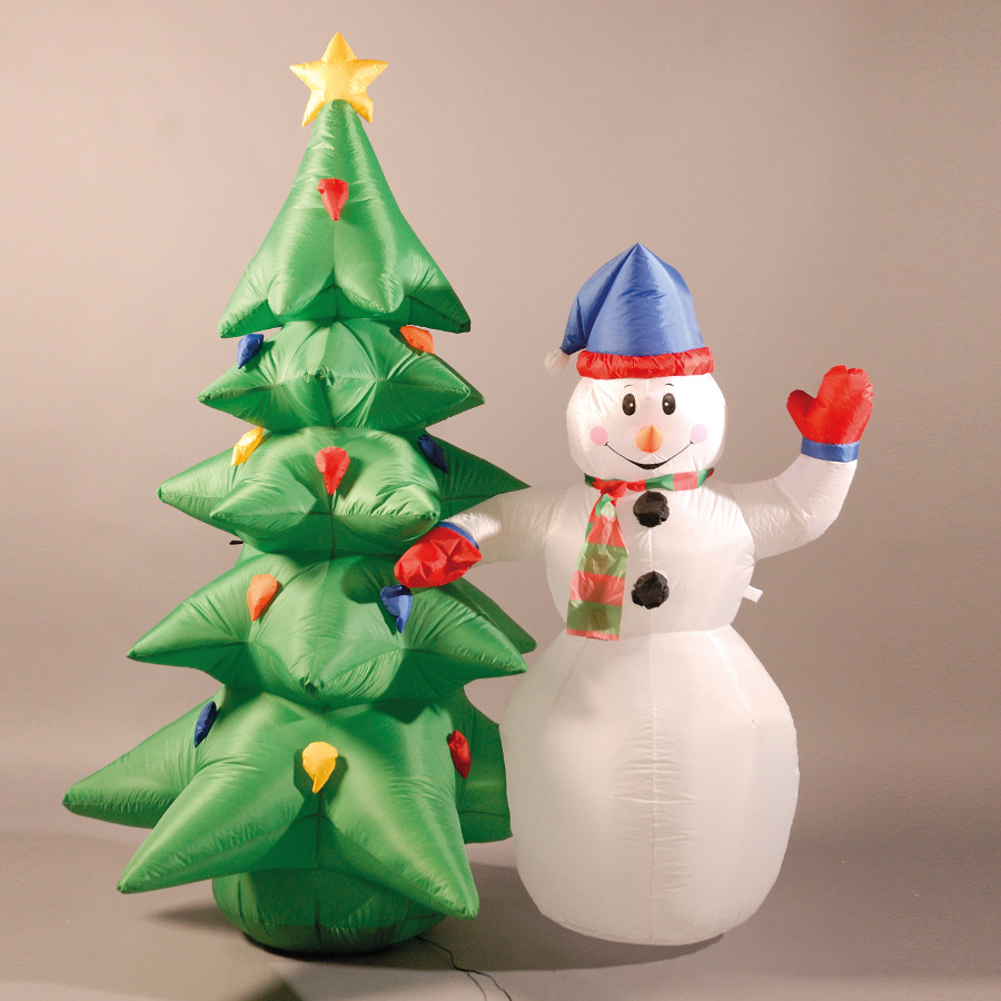 Inflatable Christmas Tree Indoor
 Inflatable 180cm 6ft Snowman and Christmas Tree £44 84
