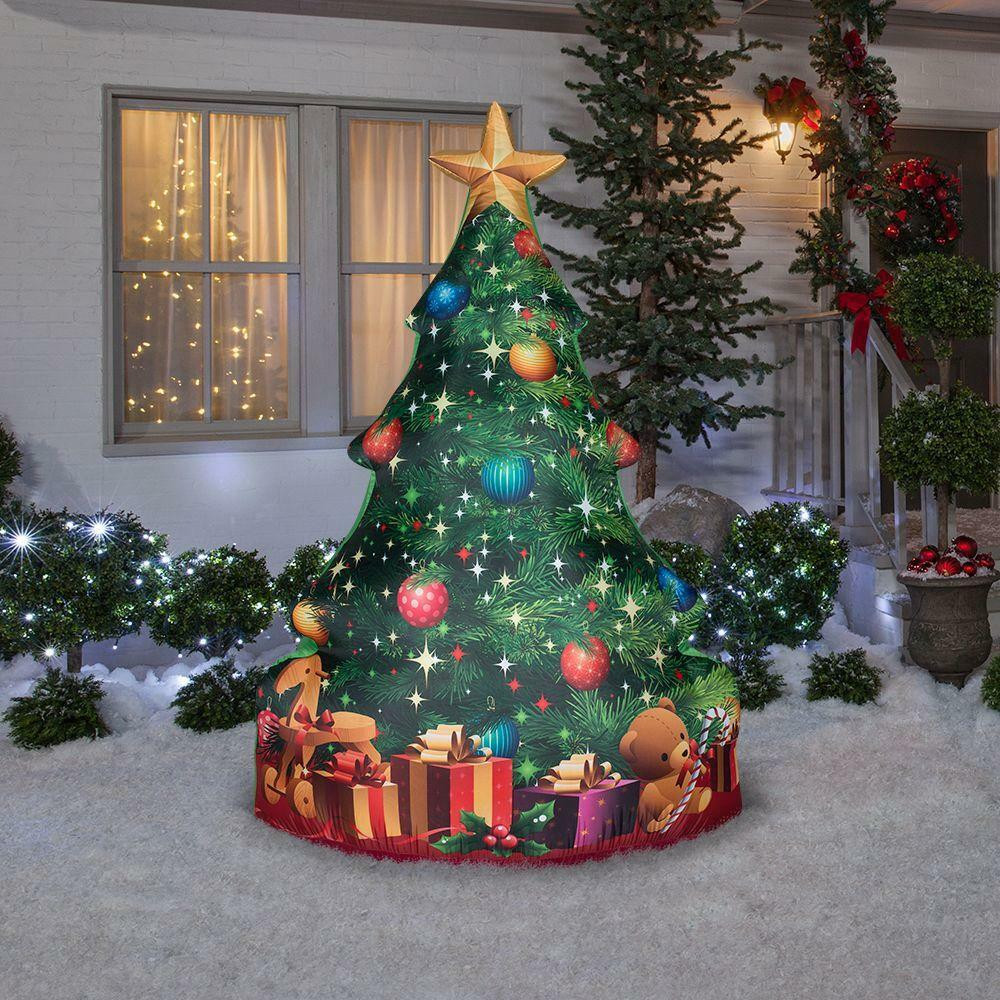 Inflatable Christmas Tree Indoor
 84" GEMMY SANTA CHRISTMAS TREE & PRESENTS AIRBLOWN