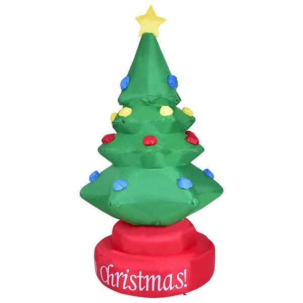 Inflatable Christmas Tree Indoor
 Shop Gymax 7ft Rotary Inflatable Christmas Tree Holiday
