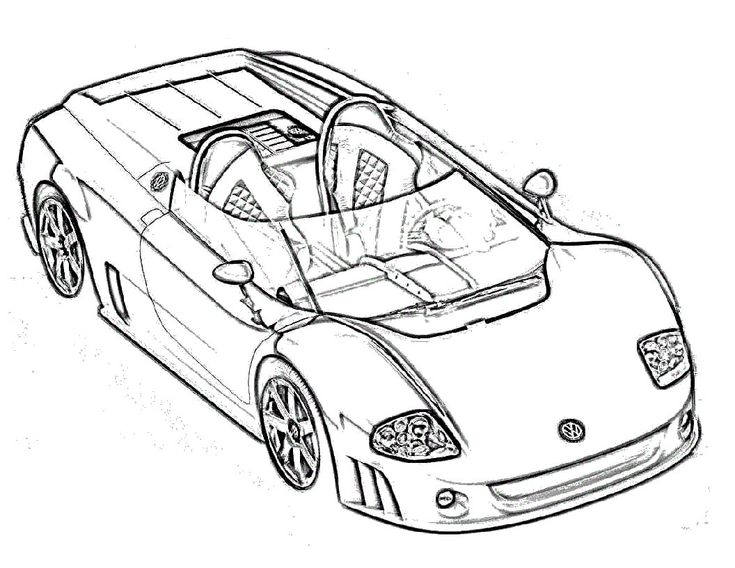 Kids Car Coloring Pages
 Free Printable Race Car Coloring Pages For Kids
