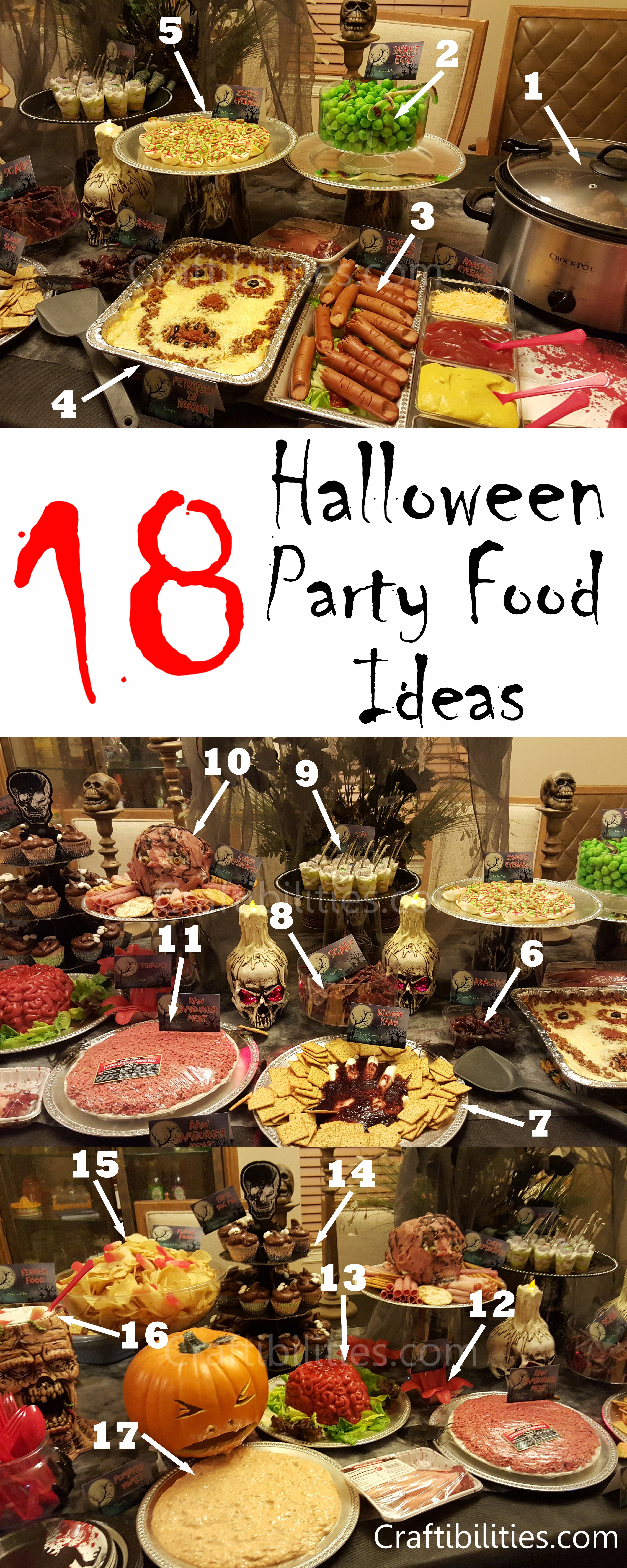 Kids Halloween Party Food Ideas
 18 creepy gross HALLOWEEN PARTY FOOD Ideas Fun kids