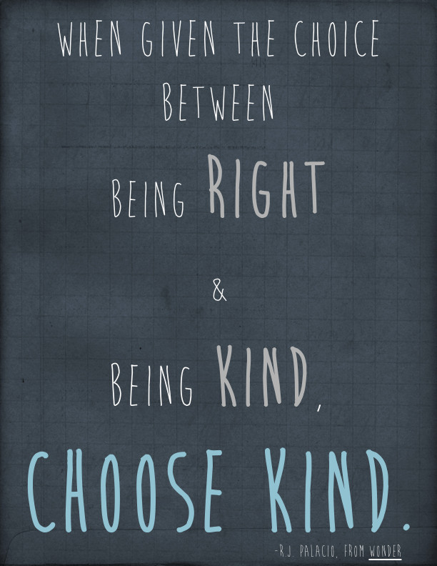 Kindness Quotes From Wonder
 Choose Kind