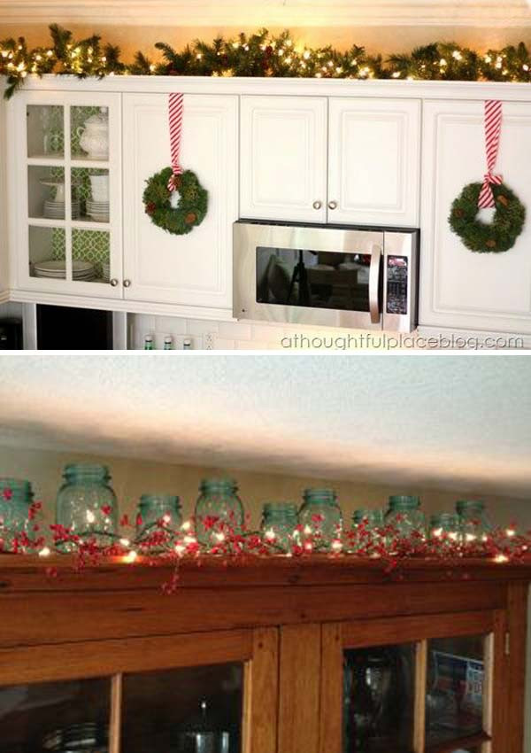 Kitchen Cabinet Christmas Decorating Ideas
 20 Stylish and Bud friendly Ways to Decorate